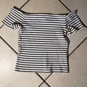 Women’s H&M Stipe Off Shoulder